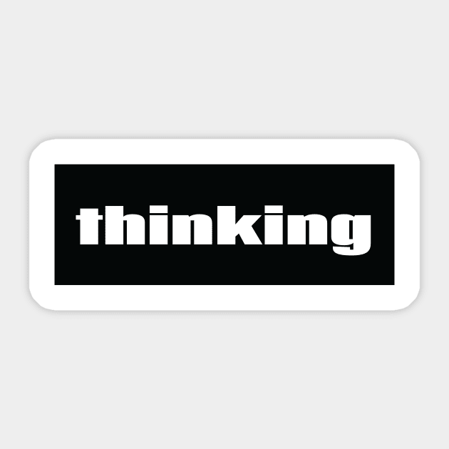 Thinking Sticker by ProjectX23Red